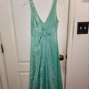 Vintage Mint Green V-Neck Nightgown